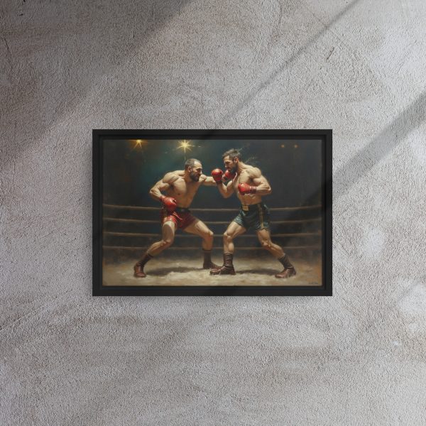 Framed canvas: Pugilist - Left Cross - Image 2