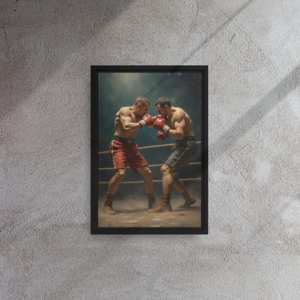 Framed canvas: Pugilist - Face Off - Image 2