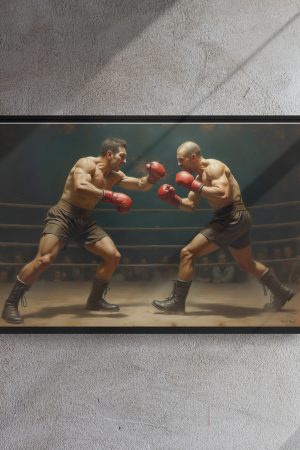 Framed canvas: Pugilist - EnGarde