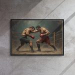 Framed canvas: Pugilist - Man Handled