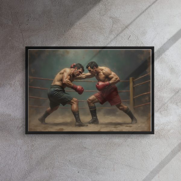 Framed canvas: Pugilist - Man Handled