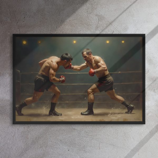 Framed canvas: Pugilist - The Charge - Image 3