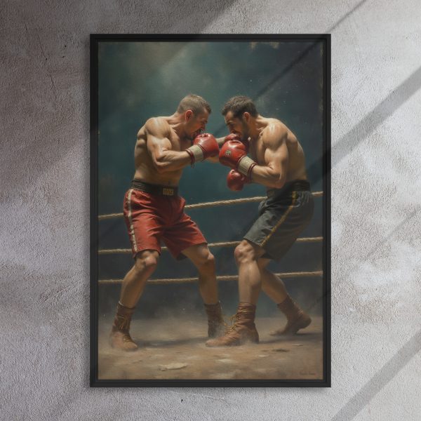 Framed canvas: Pugilist - Face Off - Image 3