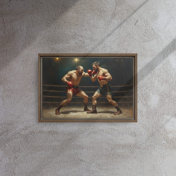 Framed canvas: Pugilist - Left Cross - Image 4