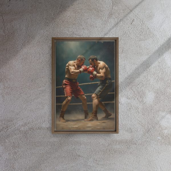 Framed canvas: Pugilist - Face Off - Image 4