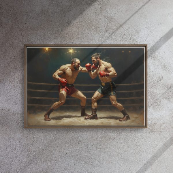 Framed canvas: Pugilist - Left Cross - Image 5
