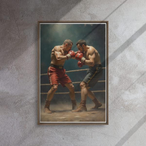 Framed canvas: Pugilist - Face Off - Image 5