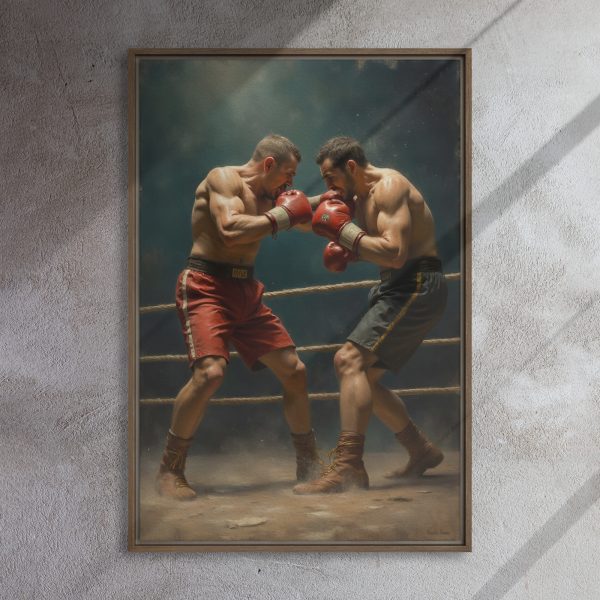 Framed canvas: Pugilist - Face Off - Image 6