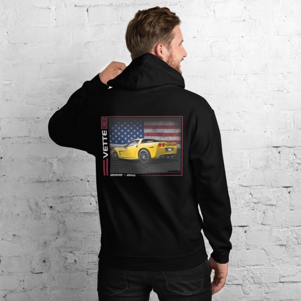C6 Corvette Dark Gen Uni-Hoodie - Image 2