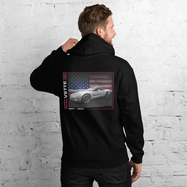 C5 Corvette Dark Gen Uni-Hoodie - Image 2