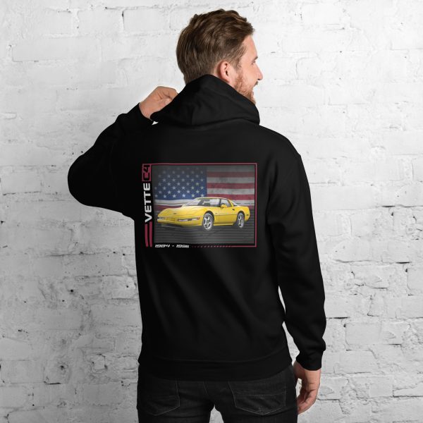 C4 Corvette Dark Gen Uni-Hoodie - Image 2