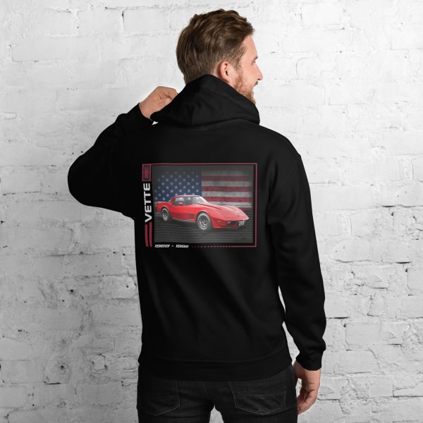 C3 Corvette Dark Gen Uni-Hoodie - Image 2