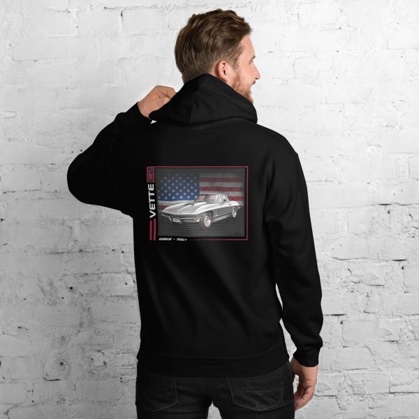 C2 Corvette Dark Gen Uni-Hoodie - Image 2