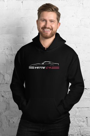 C4 Corvette Dark Gen Uni-Hoodie