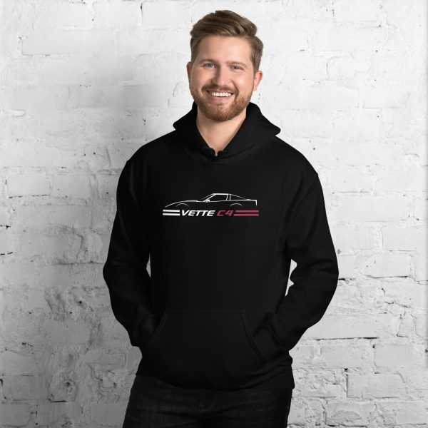C4 Corvette Dark Gen Uni-Hoodie
