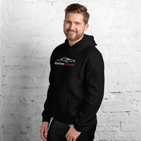 C8 Corvette Dark Gen Uni-Hoodie - Image 3