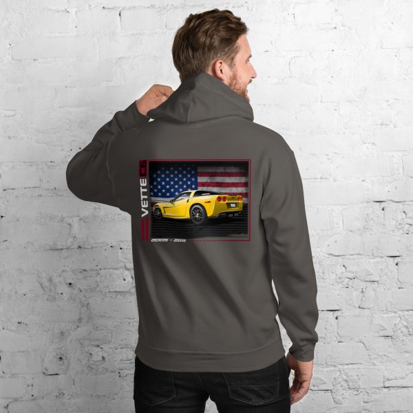 C6 Corvette Dark Gen Uni-Hoodie - Image 26