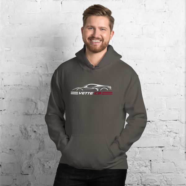 C8 Corvette Dark Gen Uni-Hoodie - Image 25