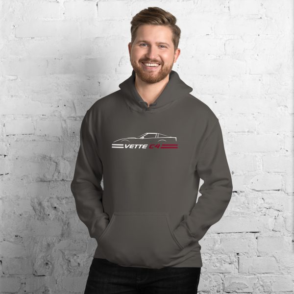 C4 Corvette Dark Gen Uni-Hoodie - Image 25