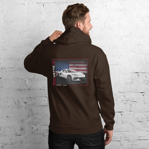 C8 Corvette Dark Gen Uni-Hoodie - Image 14