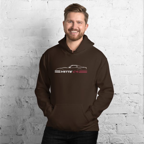 C4 Corvette Dark Gen Uni-Hoodie - Image 13