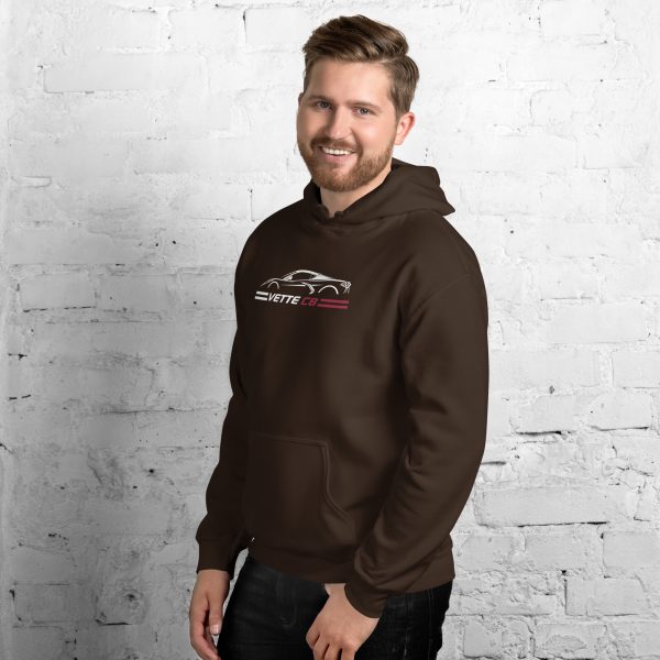 C8 Corvette Dark Gen Uni-Hoodie - Image 15