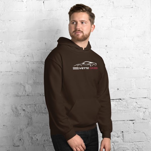 C8 Corvette Dark Gen Uni-Hoodie - Image 16