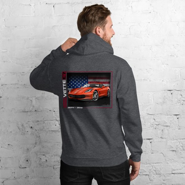 C7 Corvette Dark Gen Uni-Hoodie - Image 18