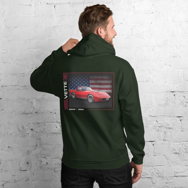C3 Corvette Dark Gen Uni-Hoodie - Image 18