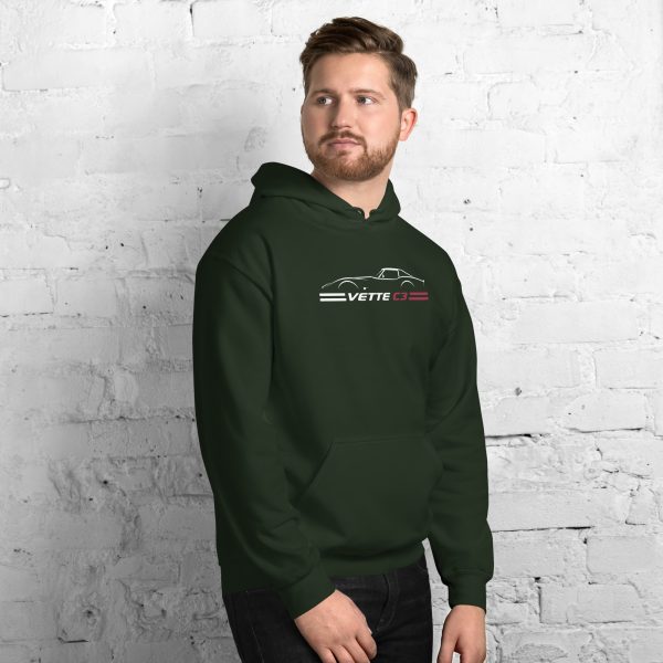 C3 Corvette Dark Gen Uni-Hoodie - Image 20