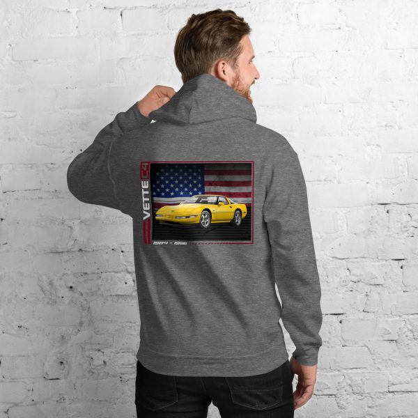 C4 Corvette Dark Gen Uni-Hoodie - Image 38