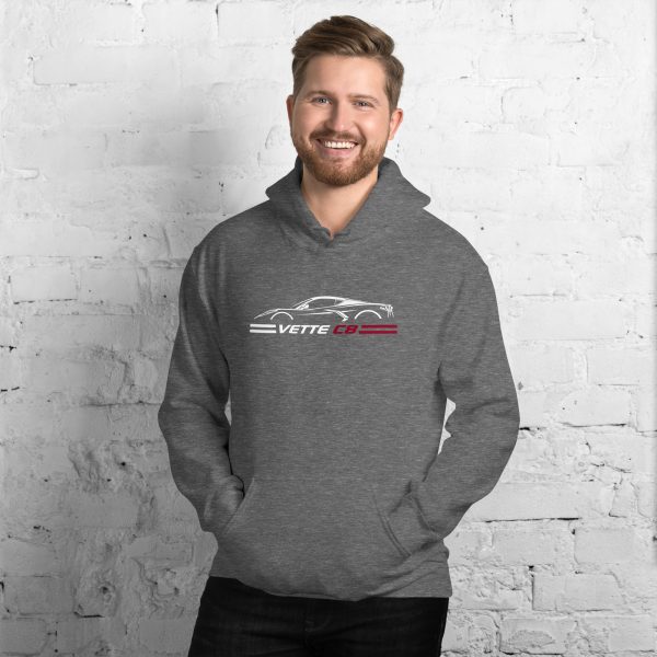C8 Corvette Dark Gen Uni-Hoodie - Image 37