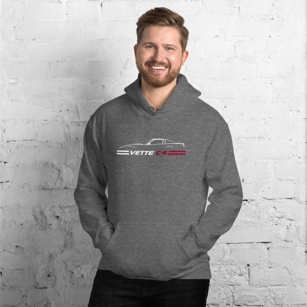 C4 Corvette Dark Gen Uni-Hoodie - Image 37