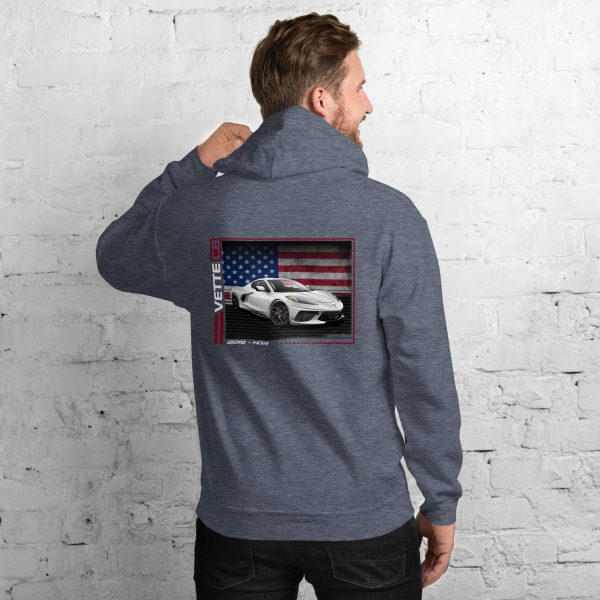 C8 Corvette Dark Gen Uni-Hoodie - Image 34
