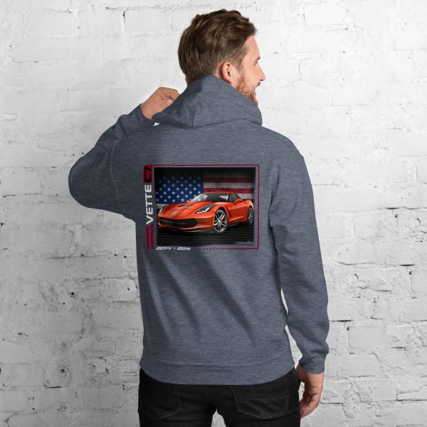 C7 Corvette Dark Gen Uni-Hoodie - Image 34