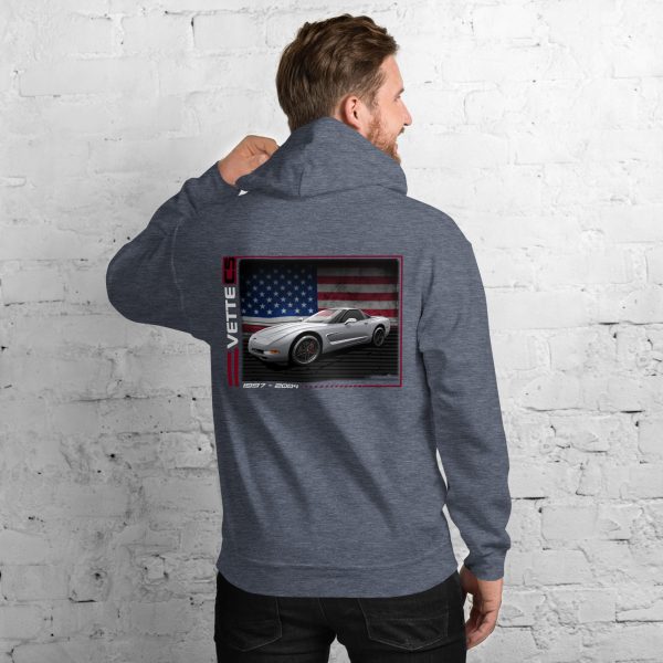 C5 Corvette Dark Gen Uni-Hoodie - Image 34