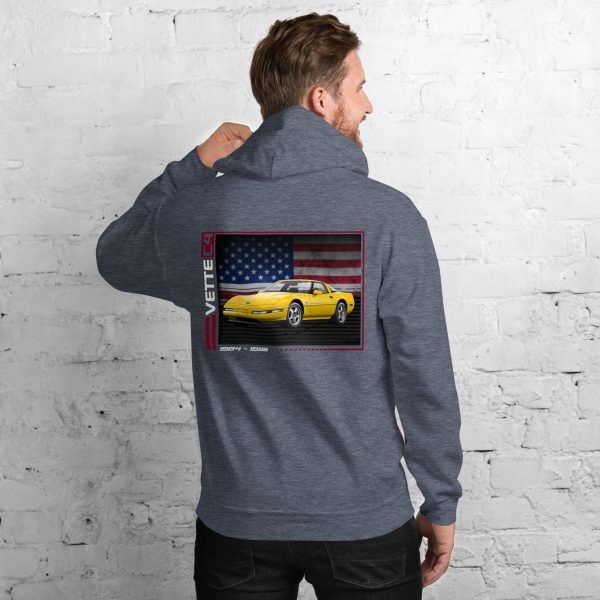 C4 Corvette Dark Gen Uni-Hoodie - Image 34