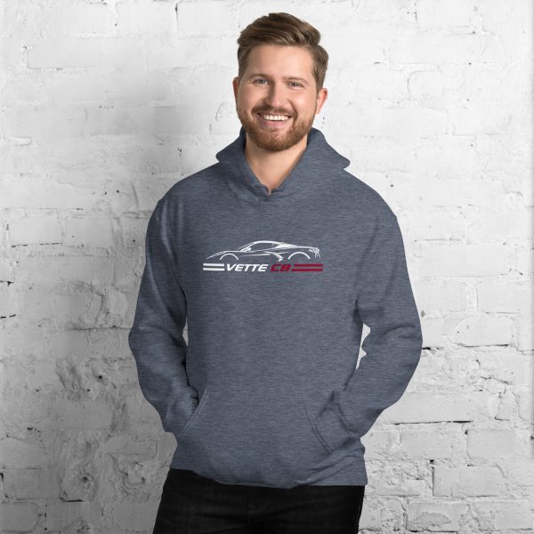 C8 Corvette Dark Gen Uni-Hoodie - Image 33