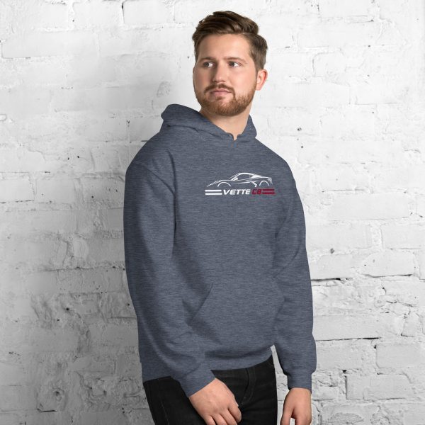 C8 Corvette Dark Gen Uni-Hoodie - Image 36