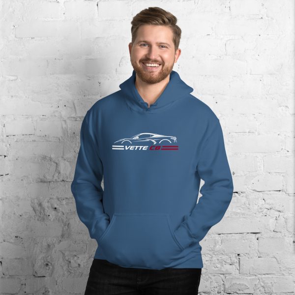 C8 Corvette Dark Gen Uni-Hoodie - Image 29