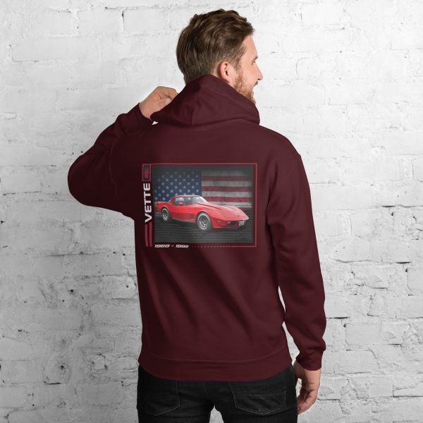 C3 Corvette Dark Gen Uni-Hoodie - Image 10