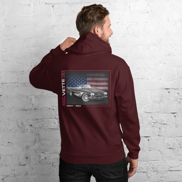 C1 Corvette Dark Gen Uni-Hoodie - Image 10