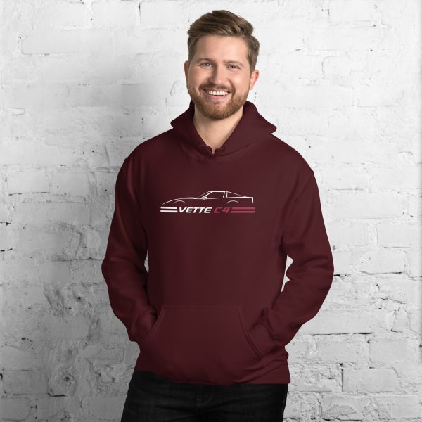 C4 Corvette Dark Gen Uni-Hoodie - Image 9