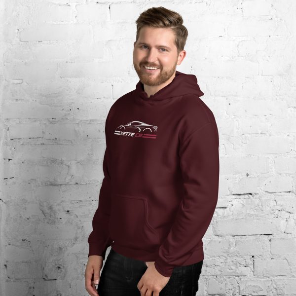 C8 Corvette Dark Gen Uni-Hoodie - Image 11