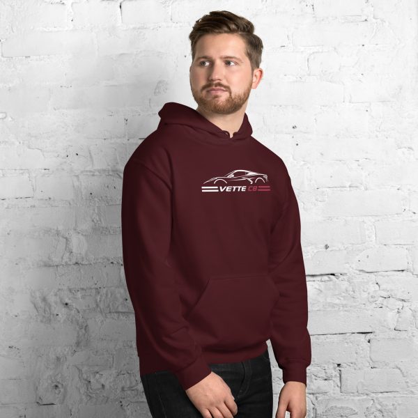 C8 Corvette Dark Gen Uni-Hoodie - Image 12