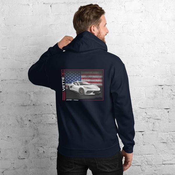 C8 Corvette Dark Gen Uni-Hoodie - Image 6