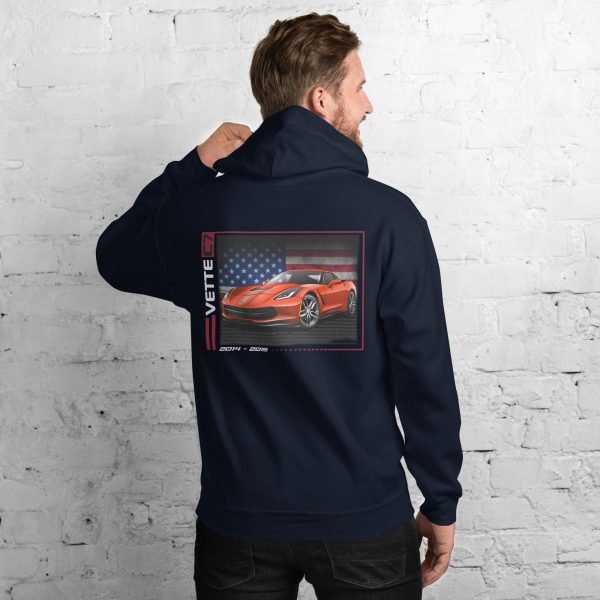 C7 Corvette Dark Gen Uni-Hoodie - Image 6