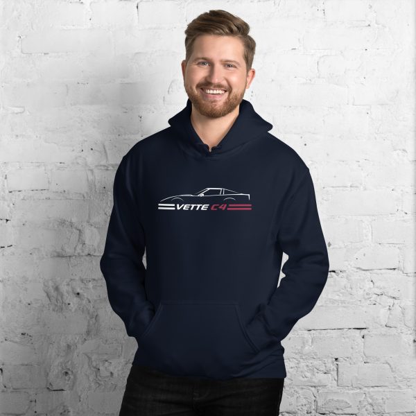 C4 Corvette Dark Gen Uni-Hoodie - Image 5