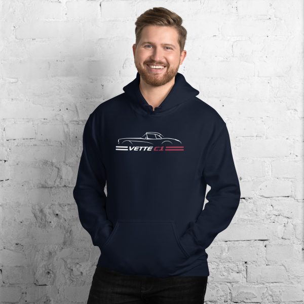 C1 Corvette Dark Gen Uni-Hoodie - Image 5