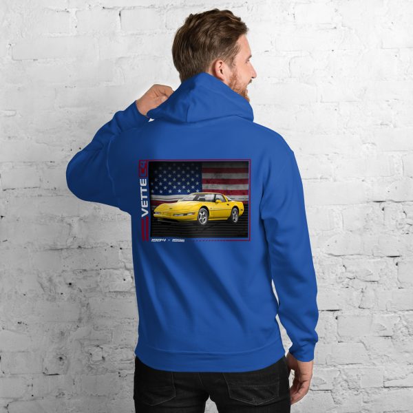 C4 Corvette Dark Gen Uni-Hoodie - Image 22